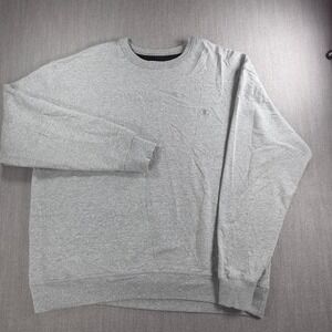 Champion Sweatshirt Mens 2XL Gray Crewneck Fleece Pullover Logo Athletic